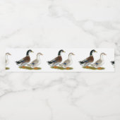 Étiquette Pour Bouteilles D'eau Canards : Joyeuse Argent (Étiquettes simples)