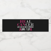 Étiquette Pour Bouteilles D'eau Cancer du sein (Étiquettes simples)