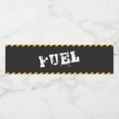 Étiquette Pour Bouteilles D'eau Carburant d'anniversaire de construction (Étiquettes simples)