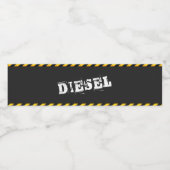 Étiquette Pour Bouteilles D'eau Carburant diesel d'anniversaire de construction (Étiquettes simples)