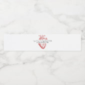 Étiquette Pour Bouteilles D'eau Cardiologie Ou Cardiologue (Étiquettes simples)