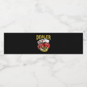 Étiquette Pour Bouteilles D'eau Casino Concessionnaire de jeu Texas Holdem Poker (Étiquettes simples)