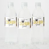 Étiquette Pour Bouteilles D'eau Catégorie 2019 | 2 photos Graduation (Bouteilles)