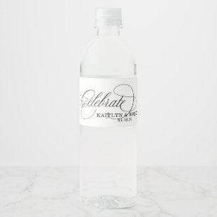 Étiquette Pour Bouteilles D'eau Célébrez les bouteilles d'eau Mariage ou Fiançaill