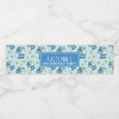 Étiquette Pour Bouteilles D'eau Celestial Blue Milk Carton Motif Party (Étiquettes simples)