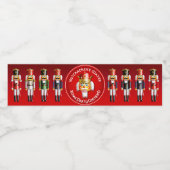 Étiquette Pour Bouteilles D'eau Certifié Nutcracker's Party (Étiquettes simples)