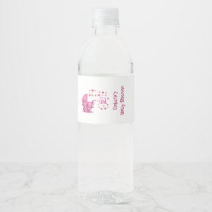 Étiquette Pour Bouteilles D'eau C'est une Baby Shower Fille