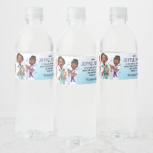 Étiquette Pour Bouteilles D'eau Chanteurs afro-américains Écriture
