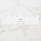 Étiquette Pour Bouteilles D'eau Chariot de golf neutre (Étiquettes simples)