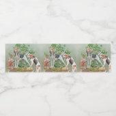 Étiquette Pour Bouteilles D'eau Chasse aux chiens (Étiquettes simples)