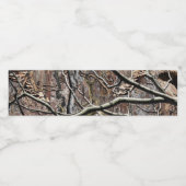 Étiquette Pour Bouteilles D'eau Chasse Camouflage Motif 8 (Étiquettes simples)