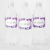 Étiquette Pour Bouteilles D'eau cheetah rose, animal+print, léopard, guépard (Bouteilles)