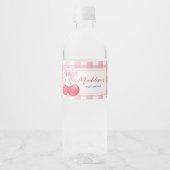 Étiquette Pour Bouteilles D'eau Cherry on Top Baby Shower (Devant)