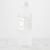 Étiquette Pour Bouteilles D'eau Chic Llama Blush rose Floral fête d'anniversaire F (Dos)