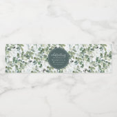 Étiquette Pour Bouteilles D'eau Chic Mariage Eucalyptus (Étiquettes simples)