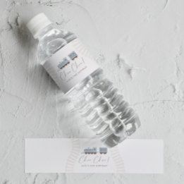 Étiquette Pour Bouteilles D'eau Choo Choo Train Boys Blue Birthday Party