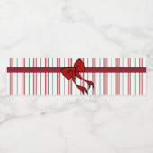 Étiquette Pour Bouteilles D'eau Christmas Bow Water Bottle Labels  (Étiquettes simples)