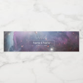 Étiquette Pour Bouteilles D'eau Ciel violet organique étoiles orion nébula ÉDITABL (Étiquettes simples)