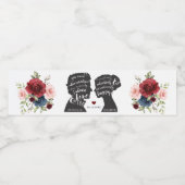 Étiquette Pour Bouteilles D'eau Citations romantiques Calligraphie Jane Austen Mar (Étiquettes simples)