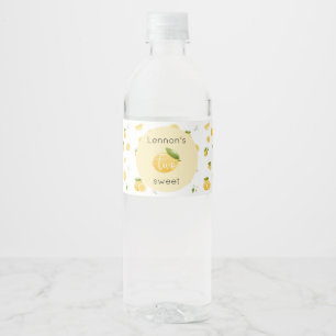 Étiquette Pour Bouteilles D'eau Citron deux doux 2e anniversaire
