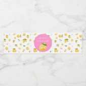 Étiquette Pour Bouteilles D'eau Citron sucré Un 1er anniversaire (Étiquettes simples)