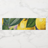 Étiquette Pour Bouteilles D'eau Citron vert (Étiquettes simples)