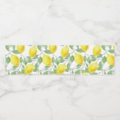 Étiquette Pour Bouteilles D'eau Citrons sur la vigne (Étiquettes simples)