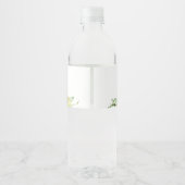 Étiquette Pour Bouteilles D'eau Citrus rose Floral Orange (Dos)