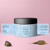 Étiquette Pour Bouteilles D'eau Clair bleu moderne Cosmétique Jar imperméable Étiq