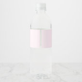 Étiquette Pour Bouteilles D'eau Classe minimal Elegant Pink de 2025 (Dos)