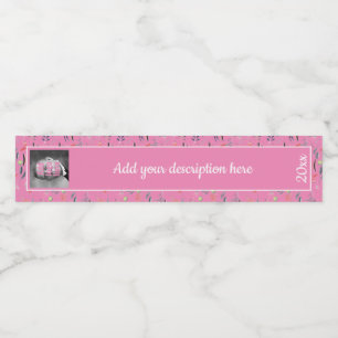 Étiquette Pour Bouteilles D'eau Classeur de remplacement rose Floral ÉPINE ÉTIQUE