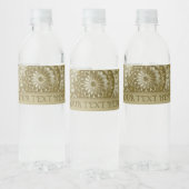 Étiquette Pour Bouteilles D'eau Classique Mandala Inde Style 4 (Bouteilles)
