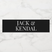 Étiquette Pour Bouteilles D'eau Classique Moderne Gras Gros Noms Simple (Étiquettes simples)