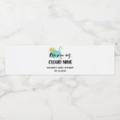 Étiquette Pour Bouteilles D'eau Cloud Nine Baby Shower  (Étiquettes simples)