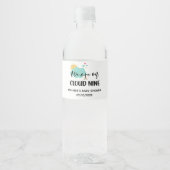 Étiquette Pour Bouteilles D'eau Cloud Nine Baby Shower  (Devant)