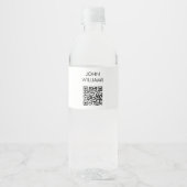 Étiquette Pour Bouteilles D'eau Code QR d'ouverture d'exposition sur mesure (Devant)