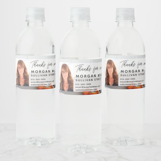 Étiquette Pour Bouteilles D'eau Code QR Open House immobilier (Bouteilles)