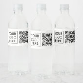 Étiquette Pour Bouteilles D'eau Code QR professionnel du logo professionnel person (Bouteilles)