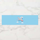 Étiquette Pour Bouteilles D'eau Collection de la fête des avions ! (Étiquettes simples)