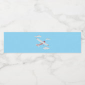 Étiquette Pour Bouteilles D'eau Collection de la fête des avions ! (Étiquettes simples)