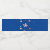 Étiquette Pour Bouteilles D'eau Collection Space Party ! (Étiquettes simples)