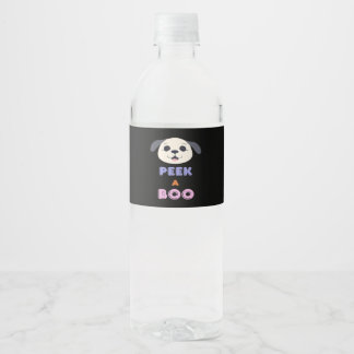 Étiquette Pour Bouteilles D'eau Conception de base Peekaboo