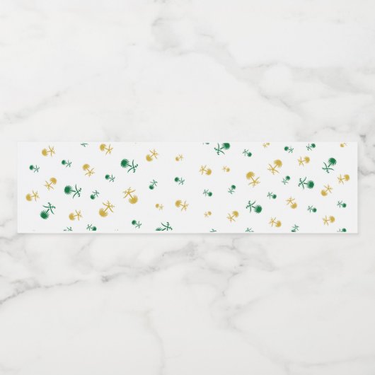 Étiquette Pour Bouteilles D'eau conception saoudienne (Étiquettes simples)