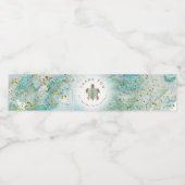 Étiquette Pour Bouteilles D'eau Conception turquoise des tortues de mer (Étiquettes simples)