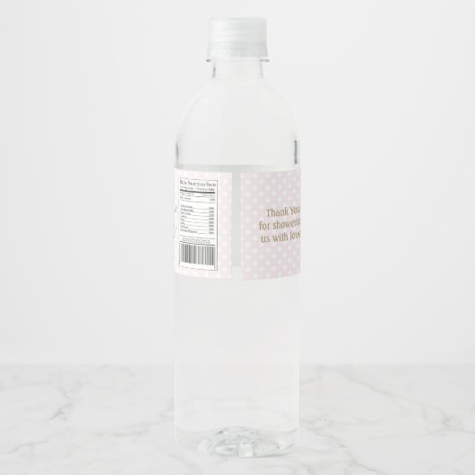 Étiquette Pour Bouteilles D'eau Conduire Par Baby shower Africain Américain Masque (Dos)