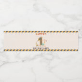 Étiquette Pour Bouteilles D'eau Construction Birthday Dump Truck Party (Étiquettes simples)