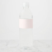 Étiquette Pour Bouteilles D'eau Coquette Pink Bow (Dos)