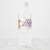 Étiquette Pour Bouteilles D'eau Coquito Coconut Maracas (Devant)