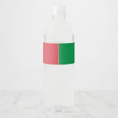 Étiquette Pour Bouteilles D'eau Couleurs du drapeau italien pour un mariage (Dos)