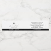 Étiquette Pour Bouteilles D'eau Couleurs personnalisées Ingrédients de contraste É (Étiquettes simples)